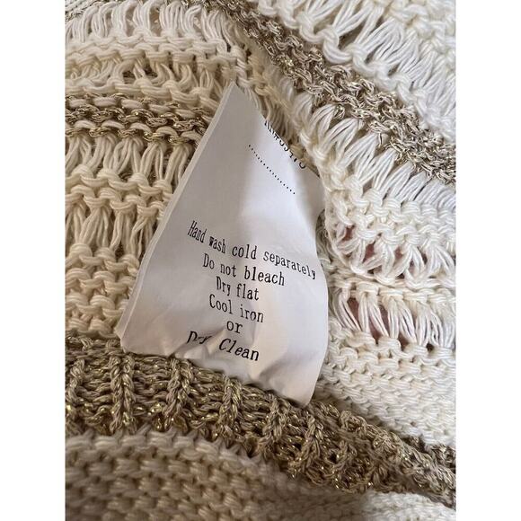 Elegant Cream Knit Mini Dress - Picture 5 of 7